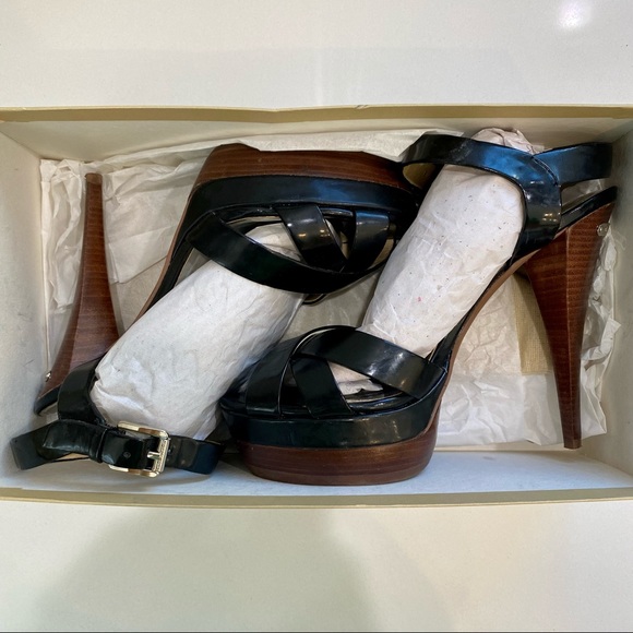 Michael Kors Black Platform Heels - Picture 6 of 8